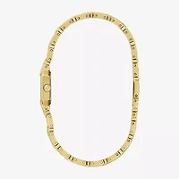 Bulova Goddess Of Time Womens Gold Tone Stainless Steel Bracelet Watch 97p184