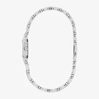 Bulova Goddess Of Time Womens Silver Tone Stainless Steel Bracelet Watch 96p263