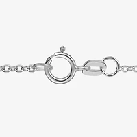 Womens Lab Created Blue Sapphire Sterling Silver 18 Inch Pendant Necklace