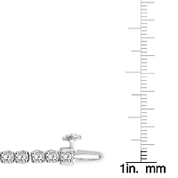 (F / Vs2) Womens 4 CT. T.W. Lab Grown White Diamond 10K Gold 7 Inch Tennis Bracelet