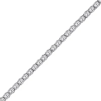(F / Vs2) Womens 4 CT. T.W. Lab Grown White Diamond 10K Gold 7 Inch Tennis Bracelet