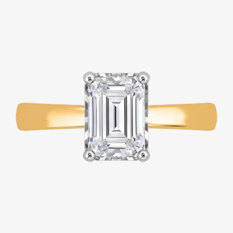 I / Si2) Womens 2 CT. Lab Grown White Diamond Solitaire Engagement Ring