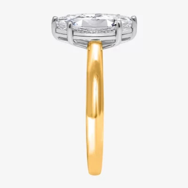 (I / Si2) Womens 2 CT. Lab Grown White Diamond Marquise Solitaire Engagement Ring