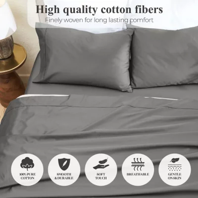 SUPERIOR® Apus Smooth Sateen Weave 500tc Deep Pocket Sheet Set