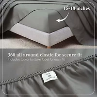 SUPERIOR® Apus Smooth Sateen Weave 500tc Deep Pocket Sheet Set