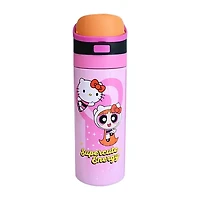 Hello Kitty and Powerpuff Girls Supercute Energy Stainless Steel 24oz. Water Bottle