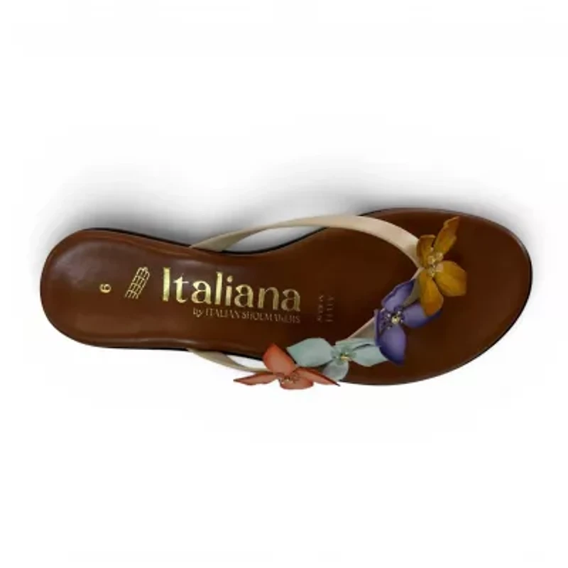 Italiana By Italian Shoemakers Womens Rhett Flat Sandals