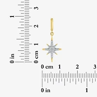 Charmed by Diamond Addiction North Star (G-H / Si2- I1) Womens Accent Lab Grown White 14K Gold Over Silver Pendant