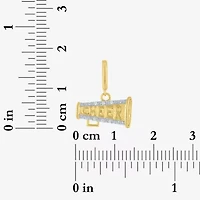 Charmed by Diamond Addiction Cheer (G-H / Si2- I1) Womens Accent Lab Grown White 14K Gold Over Silver Pendant