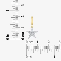 Charmed by Diamond Addiction Star (G-H / Si2- I1) Womens 1/10 CT. T.W. Lab Grown White 14K Gold Over Silver Pendant
