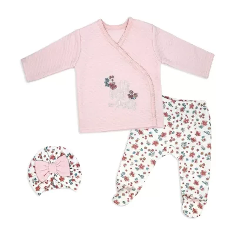 3 Stories Trading Company Girls 3-pc. Baby Clothing Set
