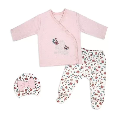 3 Stories Trading Company Girls 3-pc. Baby Clothing Set