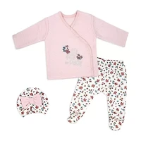 3 Stories Trading Company Girls 3-pc. Baby Clothing Set
