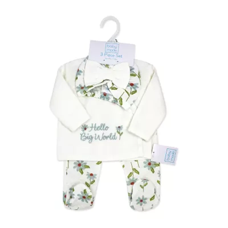 3 Stories Trading Company Girls 3-pc. Baby Clothing Set
