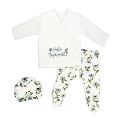 3 Stories Trading Company Girls 3-pc. Baby Clothing Set