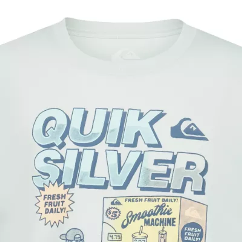 Quiksilver Big Kid Boys Crew Neck Short Sleeve Regular Fit Graphic T-Shirt