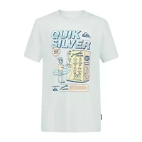 Quiksilver Big Kid Boys Crew Neck Short Sleeve Regular Fit Graphic T-Shirt