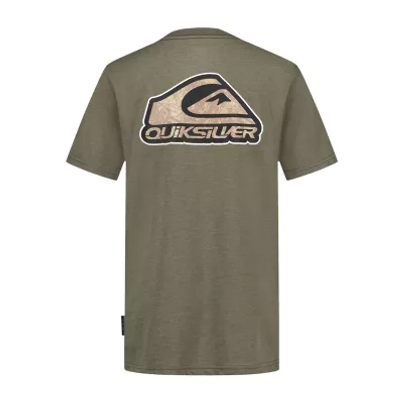Quiksilver Big Kid Boys Crew Neck Short Sleeve Regular Fit Graphic T-Shirt