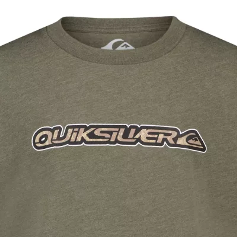 Quiksilver Big Kid Boys Crew Neck Short Sleeve Regular Fit Graphic T-Shirt
