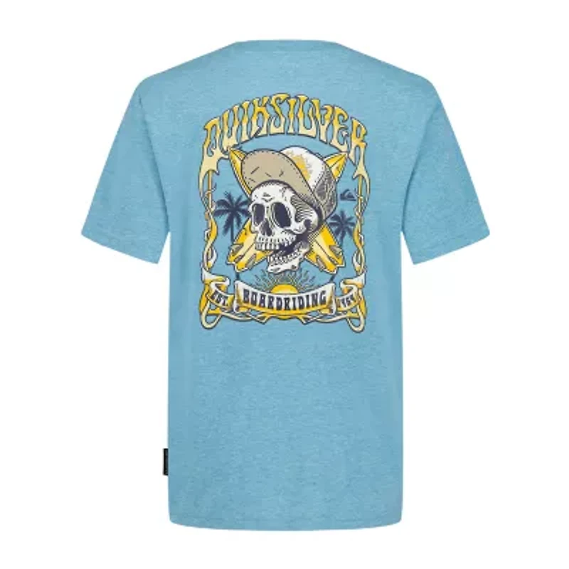 Quiksilver Big Kid Boys Crew Neck Short Sleeve Regular Fit Graphic T-Shirt