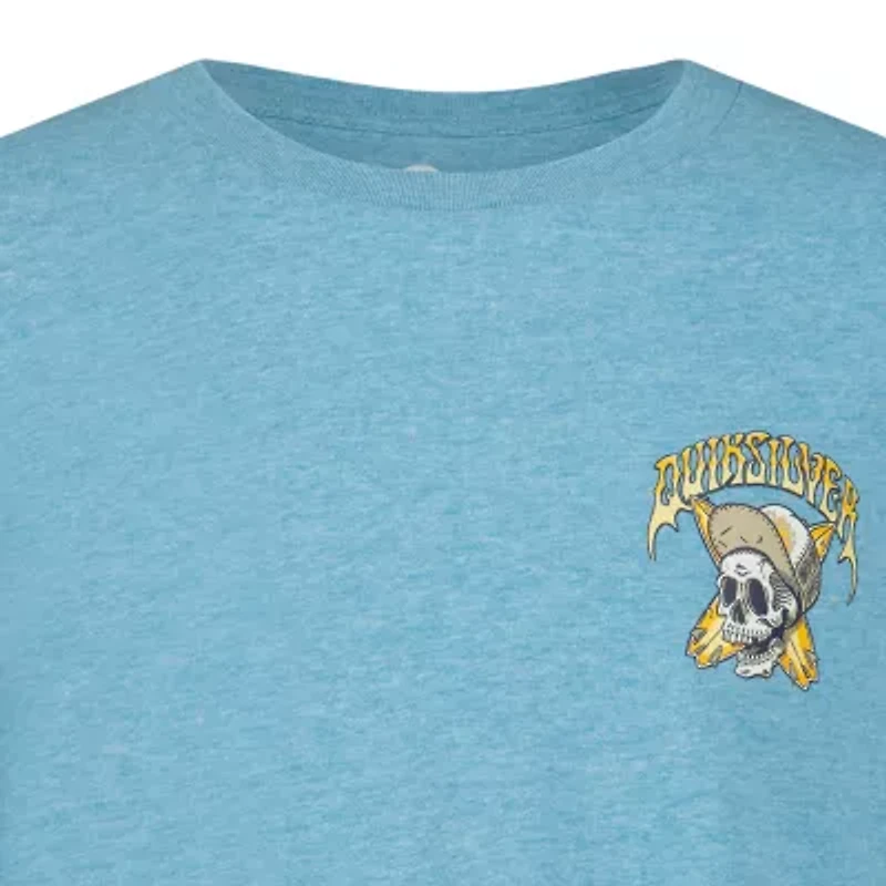 Quiksilver Big Kid Boys Crew Neck Short Sleeve Regular Fit Graphic T-Shirt