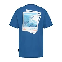 Quiksilver Big Kid Boys Crew Neck Short Sleeve Regular Fit Graphic T-Shirt