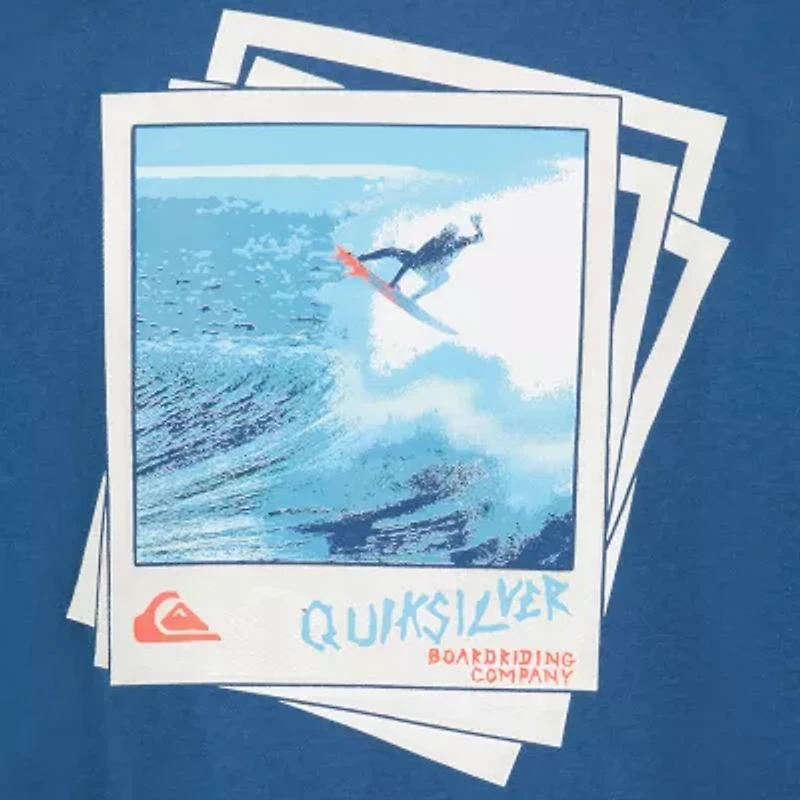 Quiksilver Big Kid Boys Crew Neck Short Sleeve Regular Fit Graphic T-Shirt