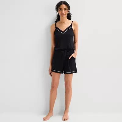 Liz Claiborne Cool and Calm Womens V Neck Sleeveless Pajama Top