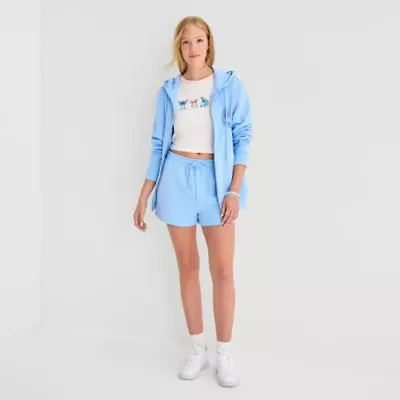 Stitch Fleece Short Womens Juniors Pull-On