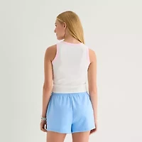Stitch High Neck Tank Womens Juniors Sleeveless Top