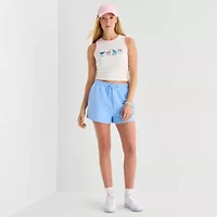 Stitch High Neck Tank Womens Juniors Sleeveless Top