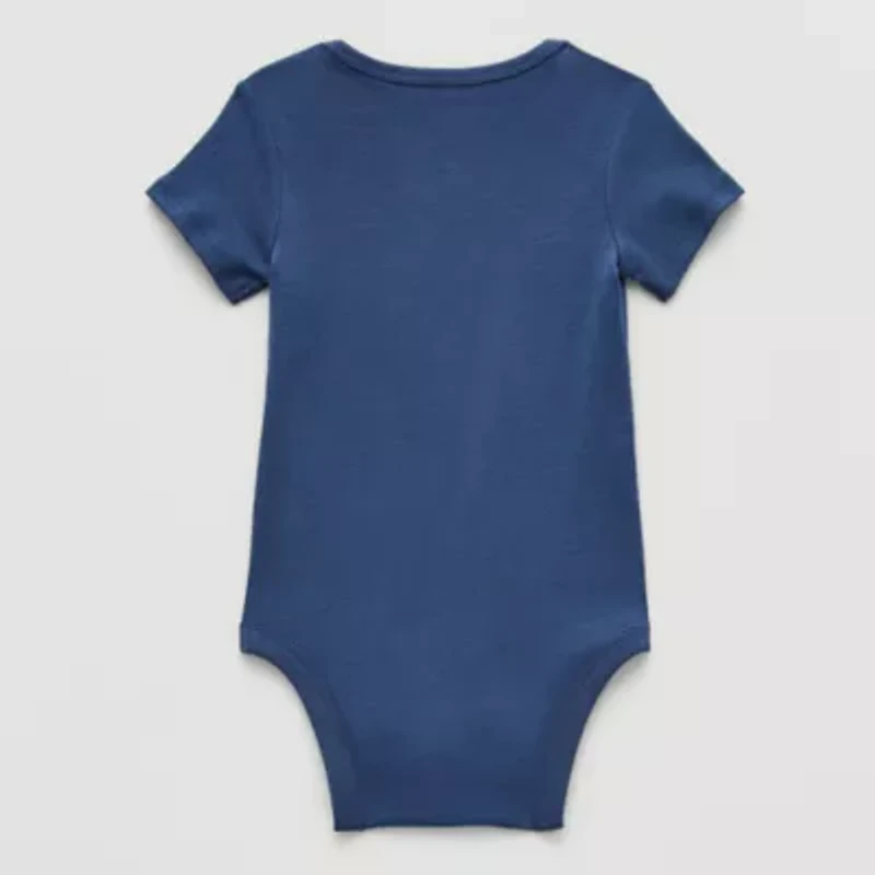 Okie Dokie Baby Boys Crew Neck Short Sleeve Rib Bodysuit