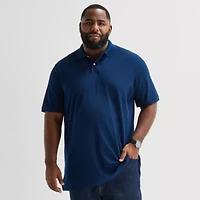 St. John's Bay Premium Stretch Big and Tall Mens Classic Fit Short Sleeve Polo Shirt
