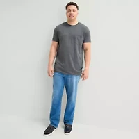 St. John's Bay Super Soft Pocket Mens Crew Neck Short Sleeve Quick Dry Big and Tall T-Shirt