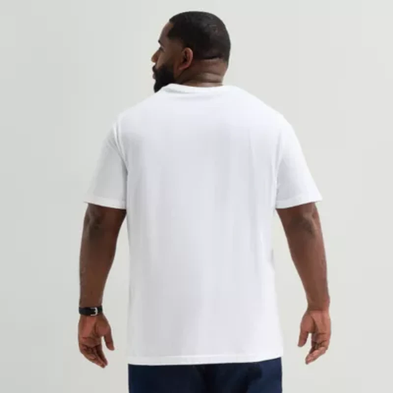 St. John's Bay Super Soft Mens V Neck Short Sleeve Quick Dry Big and Tall T-Shirt