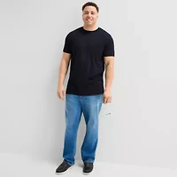 St. John's Bay Super Soft Pocket Mens Crew Neck Short Sleeve Quick Dry Big and Tall T-Shirt