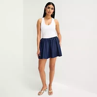Bold Elements Womens Mini Flared Skirt