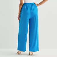 Bold Elements Womens Wide Leg Pleated Pant