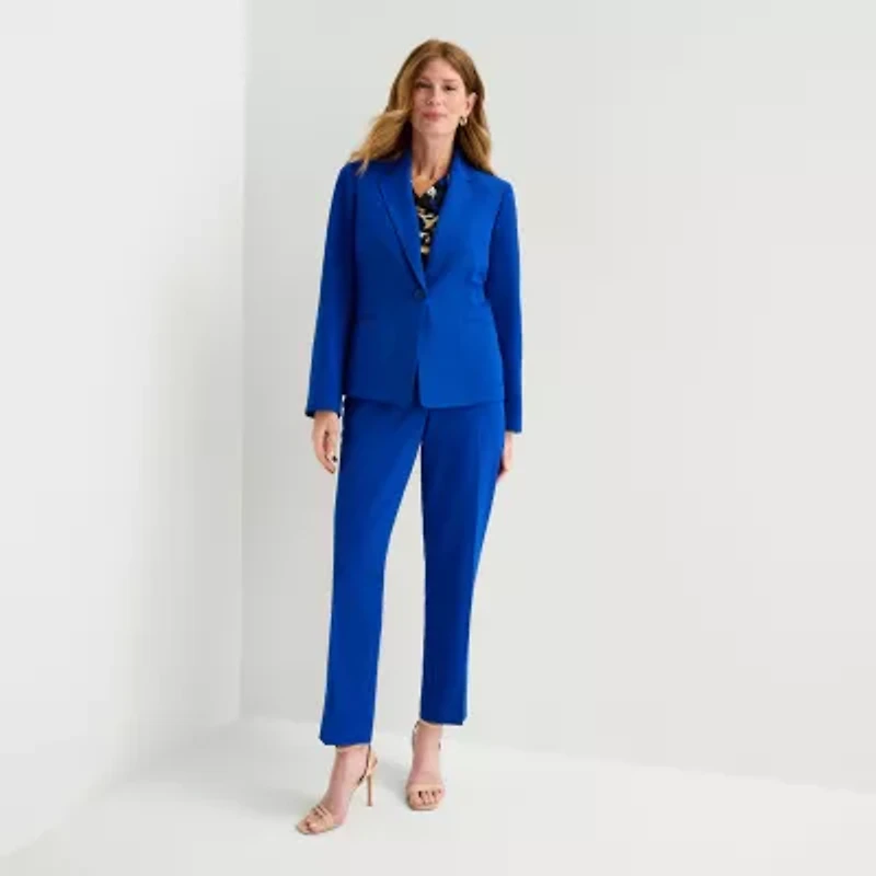 Black Label by Evan-Picone Womens Classic Fit Suit Jacket