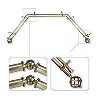 Rod Desyne Twist Double Bay Window