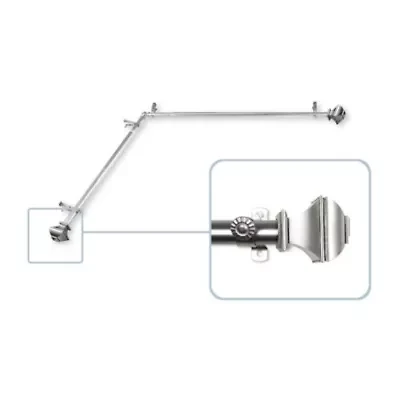 Rod Desyne Marion Corner 13/16 Adjustable Curtain