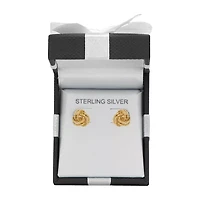 Limited Quantities! 14K Gold 9mm Knot Stud Earrings