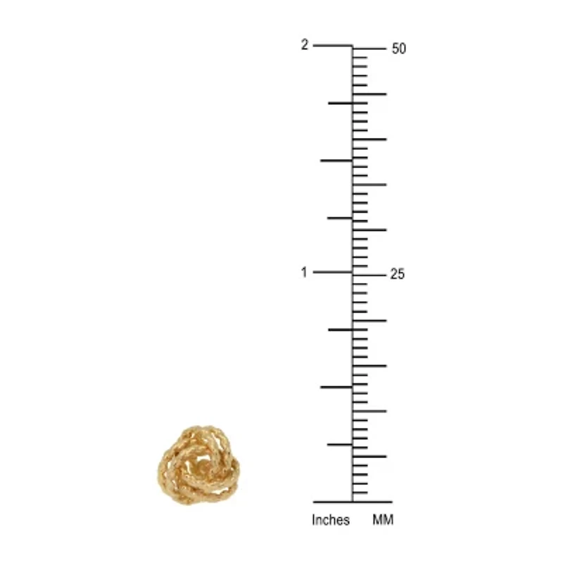 Limited Quantities! 14K Gold 9mm Knot Stud Earrings