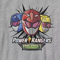 Little & Big Kid Boys Crew Neck Short Sleeve Slim Fit Power Rangers Graphic T-Shirt