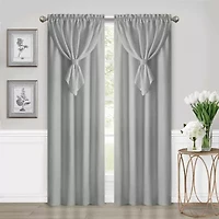 Achim Allegra Rod Pocket Light-Filtering Single Curtain Panel