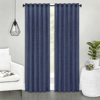 Achim Bedford Tab Top Light-Filtering Single Curtain Panel