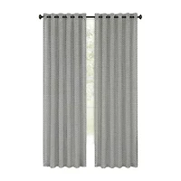Achim Bedford Tab Top Light-Filtering Single Curtain Panel