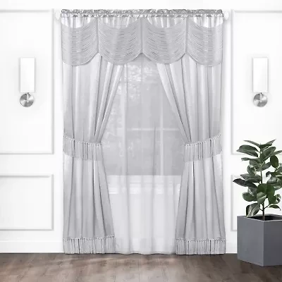 Achim Halley Rod Pocket Light-Filtering Curtain Panel
