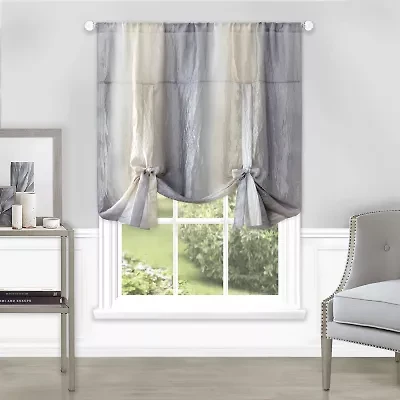 Achim Ombre Light-Filtering Rod Pocket Tie-Up Shade