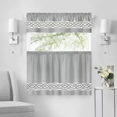 Achim Paige 3-pc. Rod Pocket Window Tier